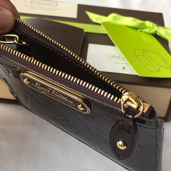💯Authentic Louis Vuitton Vernis Amarante pochette cles key coin pouch 🥰 - Picture 7 of 16